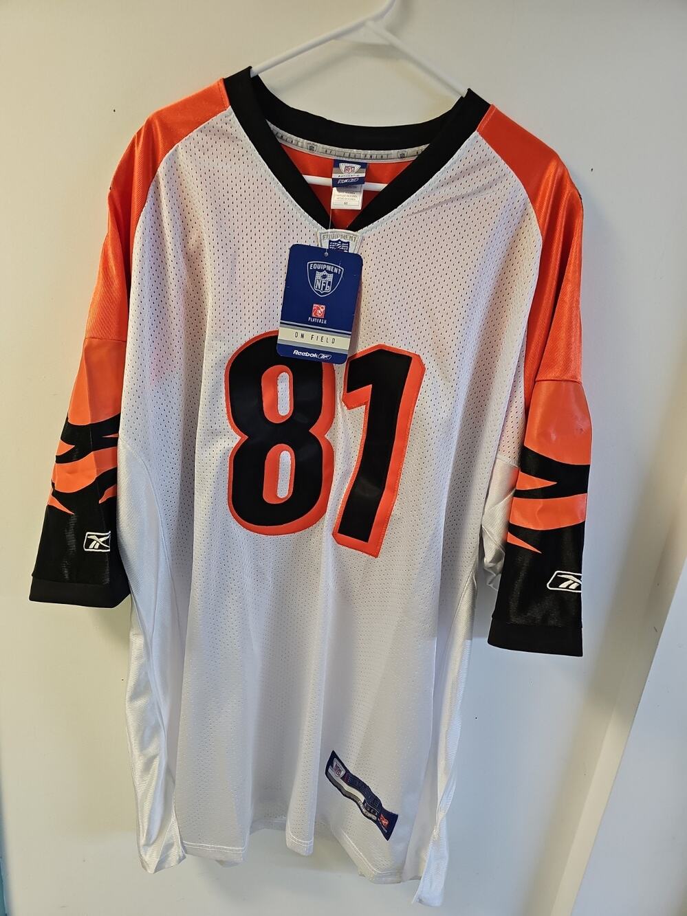 Reebok NFL On Field Jersey Cincinnati Bengals Terrell Owens #81 Black Sz 60